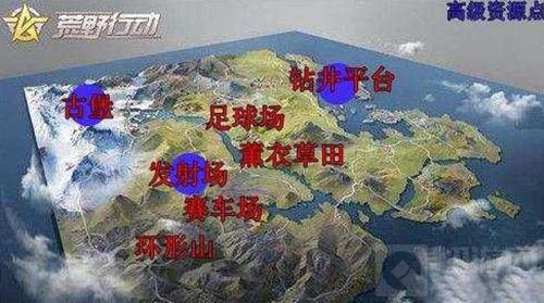 荒野行动飓风突击新地图资源点全方位分析