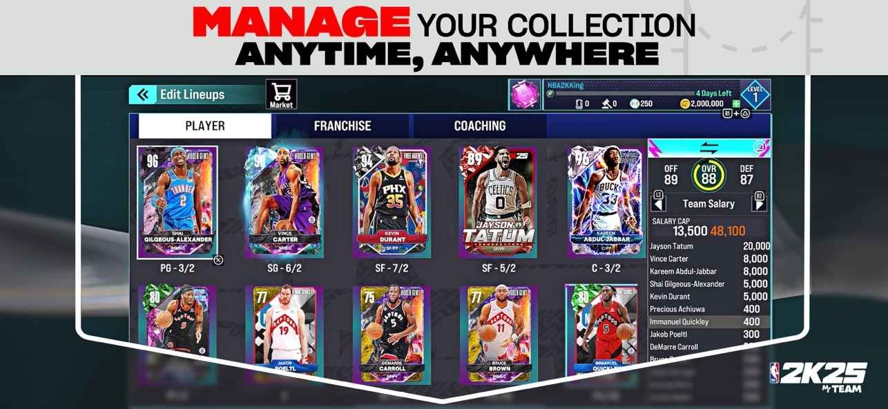 NBA2K25myteam手游安卓下载-NBA2K25myteam最新版本v300.15.246297225