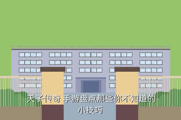  天子传奇 手游盘点那些你不知道的小技巧