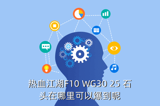 热血江湖F10 WG30 25 石头在哪里可以爆到呢