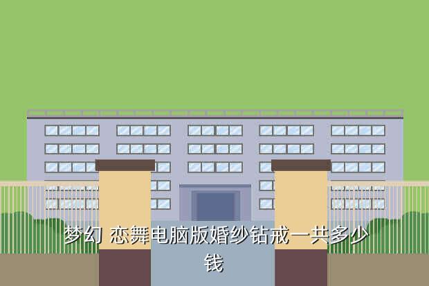  梦幻 恋舞电脑版婚纱钻戒一共多少钱