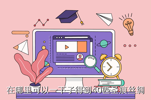 在哪里可以一下子得到40匹圣痕丝绸