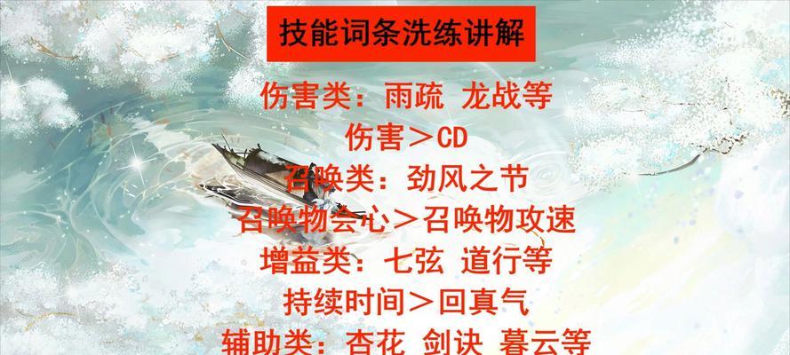 掌握人物技能洗练的绝佳攻略大全（打造无敌角色，百战不殆，游戏中的关键技能洗练攻略）-第3张图片-游技攻略库