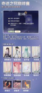 无限暖暖巅峰赛8月上半 奇迹之冠巅峰赛攻略