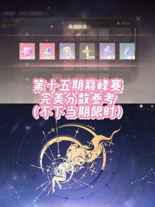 无限暖暖第15期限时巅峰 赛后三关限时攻略