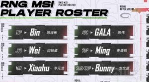 RNG夺冠阵容msi一览 英雄联盟RNG夺冠MSI阵容大全