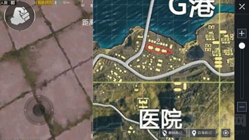 荒野行动刺激战场G港下部城区落脚点及行进路线