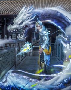 王者荣耀韩信白龙吟COS分享 韩信霸气皮肤