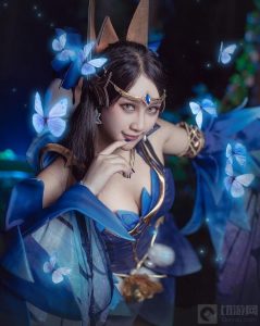 王者荣耀貂蝉仲夏夜之梦皮肤绝美COS图集分享